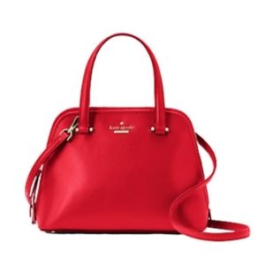 Kate Spade Patterson Drive Small Dome Satchel Hotchili Red Like New Handbag